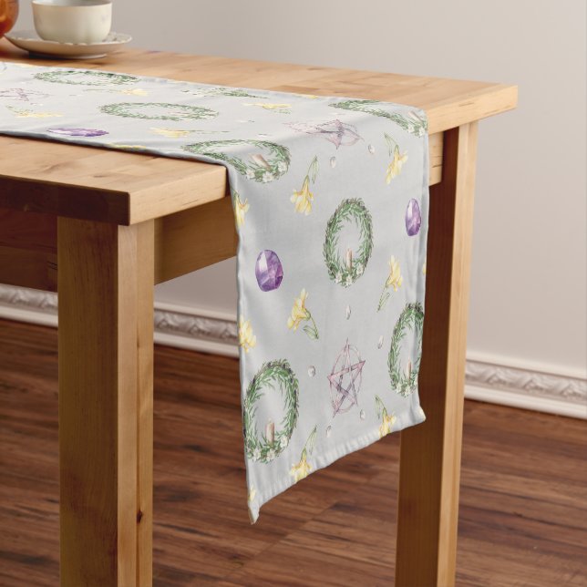 Imbolc Brigid Candlemas Alter Short Table Runner (In Situ)