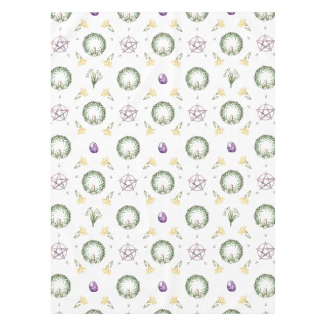Imbolc Brigid Candlemas Alter Tablecloth (Front)
