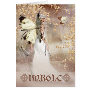 Imbolc Fantasy Fairy Art Card - The Spirit Of Dawn