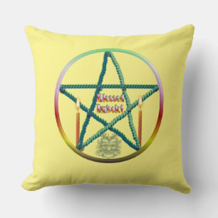 Imbolc Pentacle Cushion
