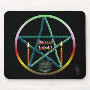 Imbolc Pentacle Mouse Pad