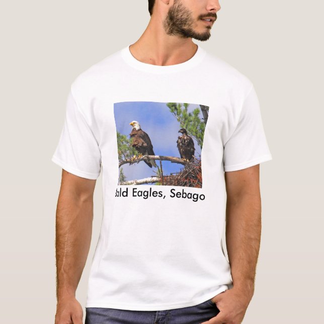 IMG_0411cn, Bald Eagles, Sebago T-Shirt (Front)