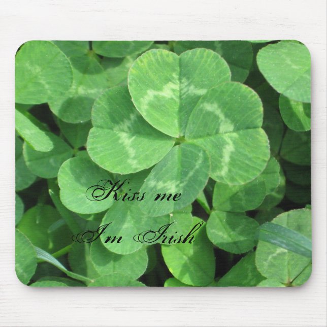 IMG_0604, Kiss me I'm Irish Mouse Pad (Front)