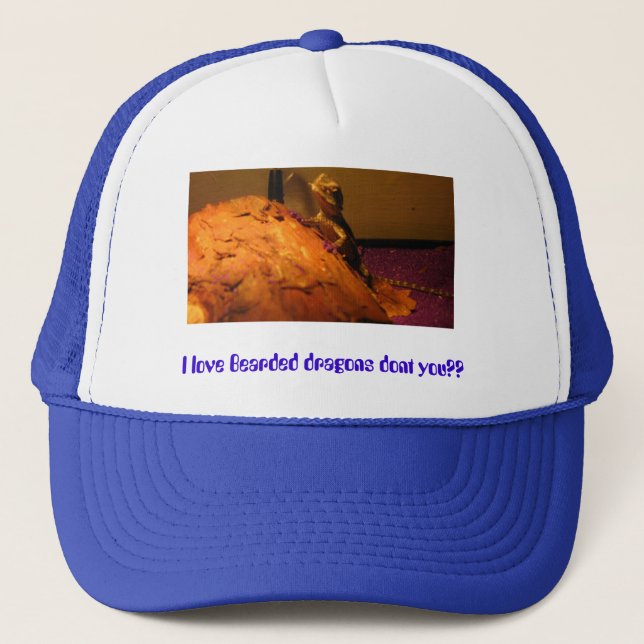 IMG_2043, I love Bearded dragons dont you?? Trucker Hat (Front)