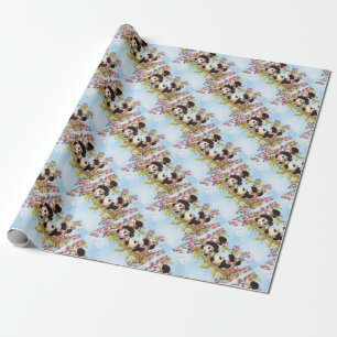 IMG_7386.PNG cute and colourful panda designed Wrapping Paper