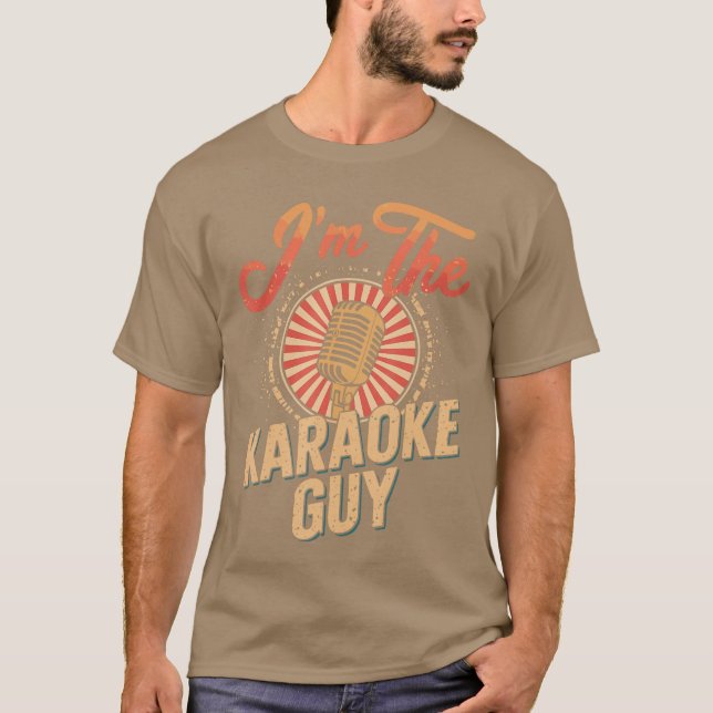 Imhe Karaoke Guy Funny Karaoke for Music Lovers fu T-Shirt (Front)
