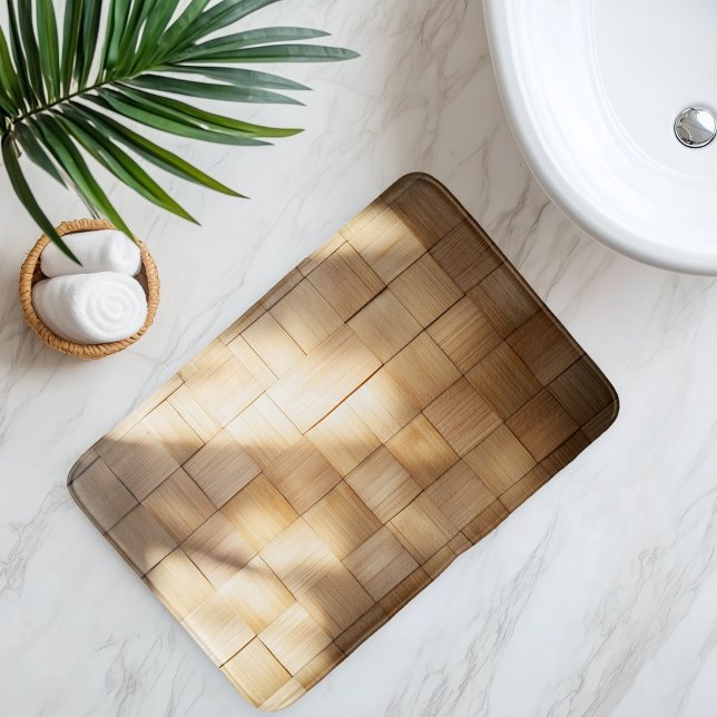 Imitation Bamboo Weave Bath Mat (Creator Uploaded)