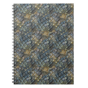 Imitation crocodile skin. Animal print. Notebook