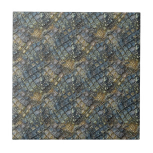 Imitation crocodile skin. Animal print. Tile