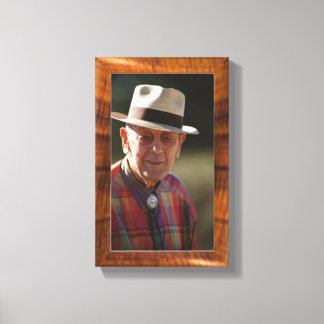 Imitation wood border for 8x10 photo canvas print