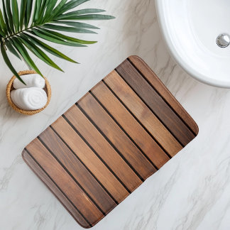 Imitation Wooden Slat Bath Mat