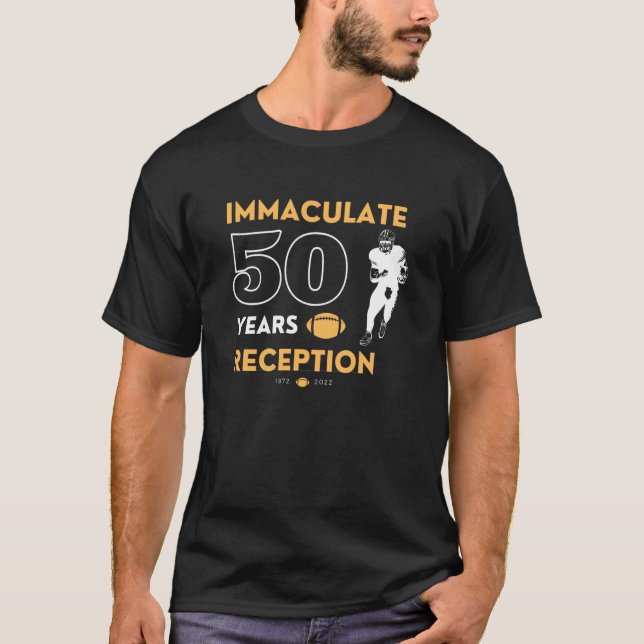 Immaculate 50 Years Reception Pittsburgh Him Her M T-Shirt (Front)