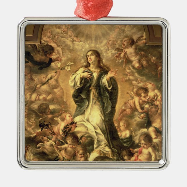 Immaculate Conception, 1670-1672 Metal Tree Decoration (Front)