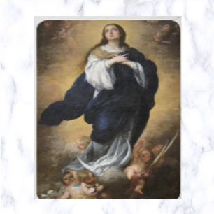 Immaculate Conception and Cherubs Prayer Card