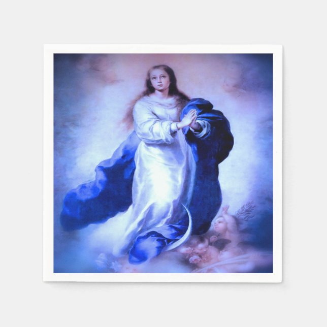 Immaculate Conception Blue Napkin (Front)
