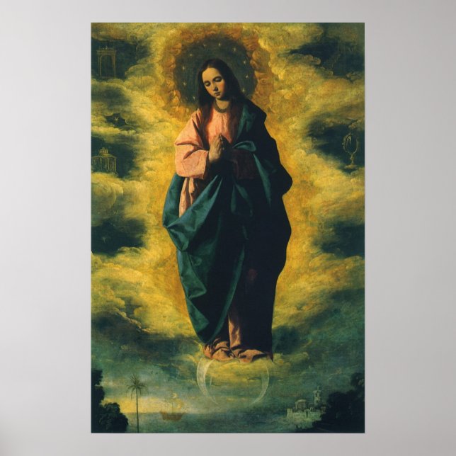 Immaculate Conception by Francisco de Zurbaran Poster (Front)