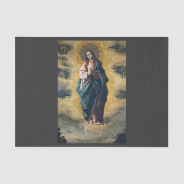 Immaculate Conception by Zurbarán Tissue Paper (Front)