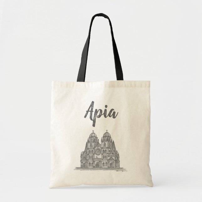 Immaculate Conception Cathedral, Apia, Samoa Tote Bag (Front)