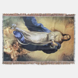 Immaculate Conception Virgin Mary 01 Throw Blanket