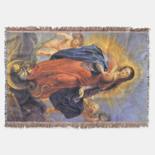 Immaculate Conception Virgin Mary Assumption 06 Throw Blanket
