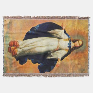 Immaculate Conception Virgin Mary Assumption 10 Throw Blanket