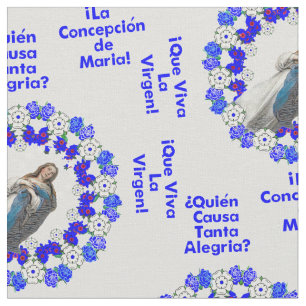 Immaculate Conception Virgin Nicaragua Spanish Fabric