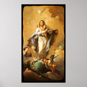 Immaculate Conception with Cherubs - Tiepolo Poster