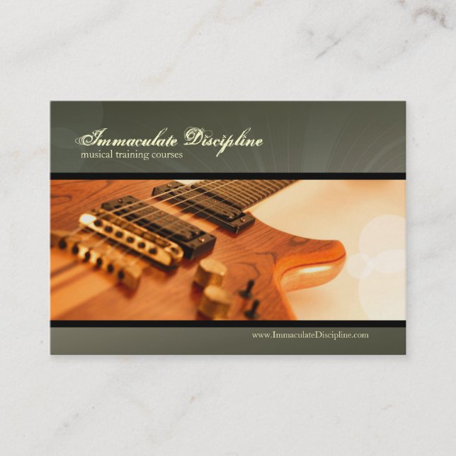 Immaculate Discipline Chubby Business Cards (Front)