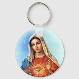 Immaculate Heart Mary Key Ring