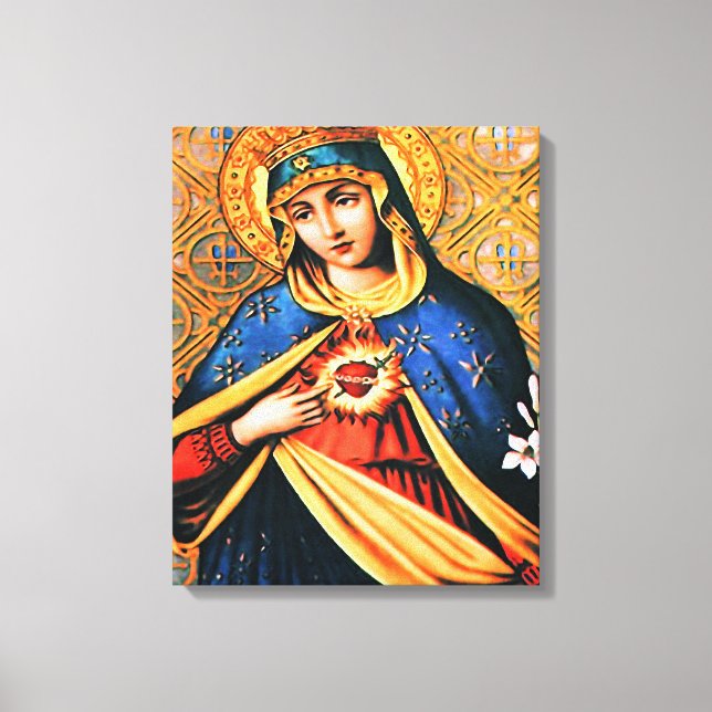 Immaculate Heart of Mary Canvas Print (Front)