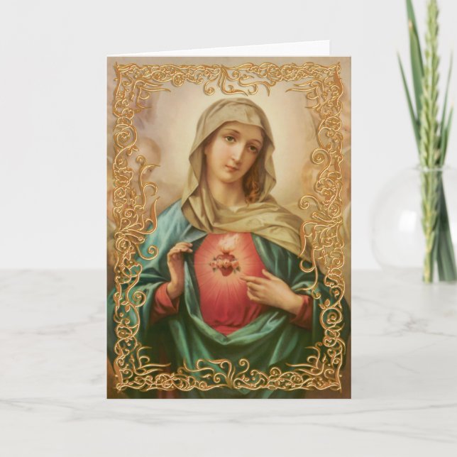 Immaculate Heart of Mary Card (Front)