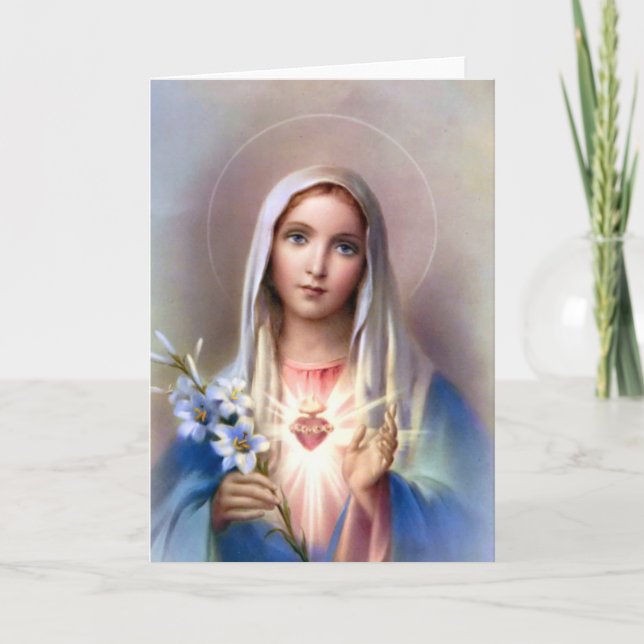 Immaculate heart of Mary card (Front)