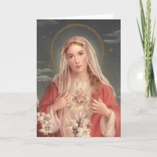 Immaculate Heart of Mary Card (Front)