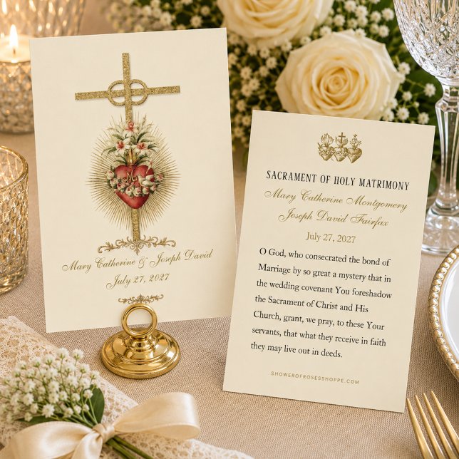 Immaculate Heart of Mary Catholic Wedding Favour (Creator Uploaded)