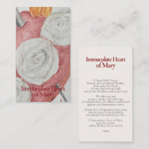 Immaculate Heart of Mary Holy Card - Fatima