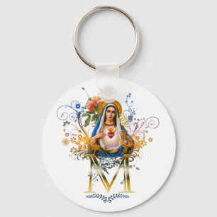 Immaculate Heart of Mary Key Ring