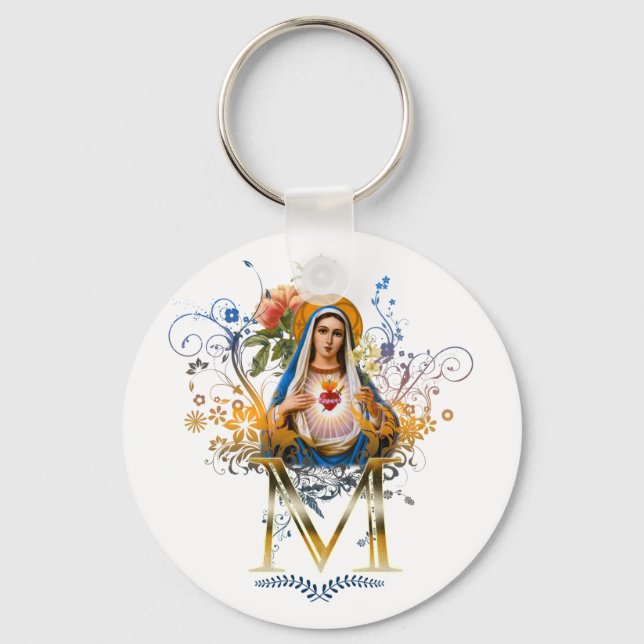 Immaculate Heart of Mary Key Ring (Front)