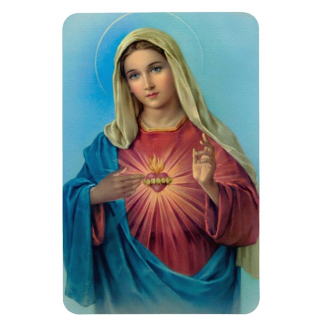 Immaculate Heart Of Mary Magnet (Vertical)