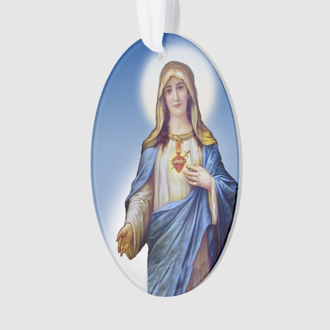 Immaculate Heart of Mary Ornament (Front)