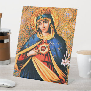 Immaculate Heart of Mary Pedestal Sign