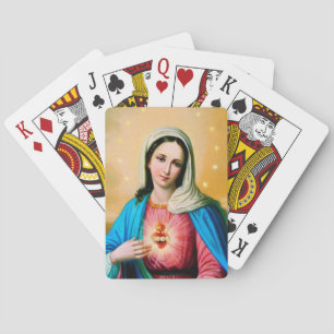 Immaculate Heart of Mary Playing Cards
