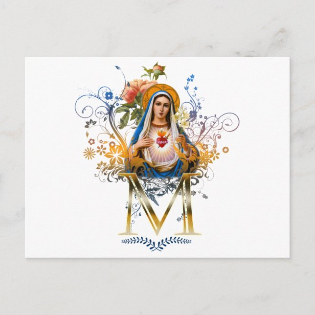 Immaculate Heart of Mary Postcard (Front)