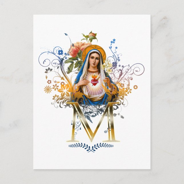 Immaculate Heart of Mary Postcard (Front)