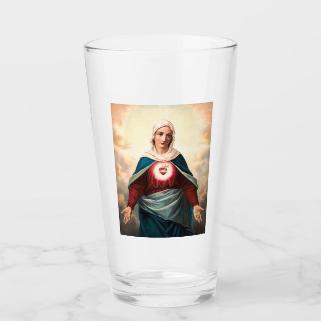 Immaculate Heart Of Mary Sacred Art Glass (Front)