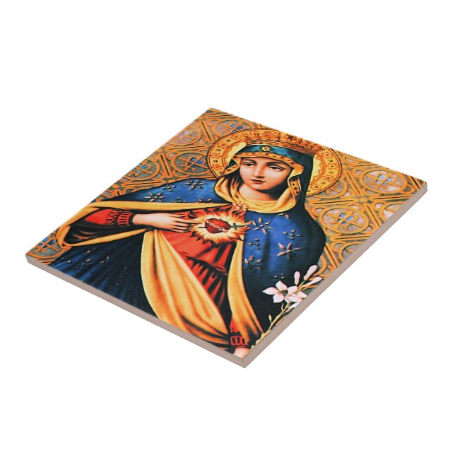 Immaculate Heart of Mary Tile (Side)