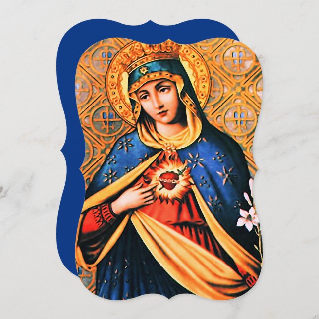 Immaculate Heart of Mary with Magnificat (Front/Back)