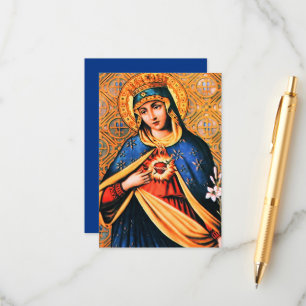 Immaculate Heart of Mary with Magnificat Enclosure Card