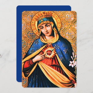Immaculate Heart of Mary with Magnificat Holiday Card