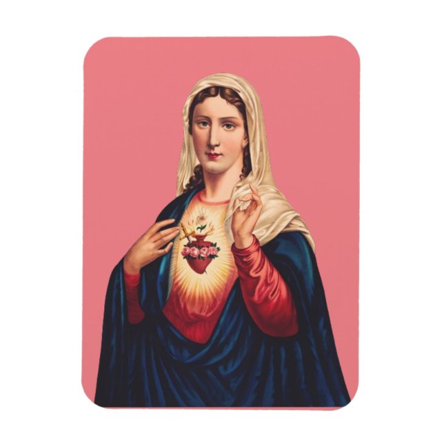 Immaculate Heart of Virgin Mary Magnet (Vertical)