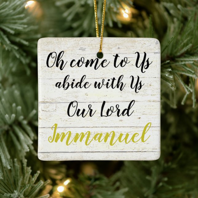 Immanuel  ceramic ornament (Tree)